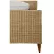 Chamberlain Natural Rattan Queen Panel Bed With Arched Headboard