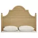 Chamberlain Natural Rattan Queen Panel Bed With Arched Headboard