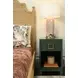 Blair Green Dyed Square 1 Drawer Glass Top Side Table