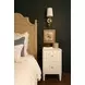 Hammond Matte White Lacquer Soft Close Side Table