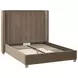 Chandler Brown Queen Upholstered Low Profile Bed
