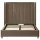 Chandler Caramel and Natural Gray Oak California King Upholstered Panel Bed