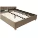 Chandler Caramel and Natural Gray Oak California King Upholstered Panel Bed