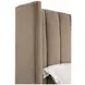 Chandler Caramel and Natural Gray Oak California King Upholstered Panel Bed