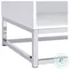 Indira Glossy White End Table With LED Light