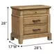Clover Ridge Carmel 2 Drawer Nightstand