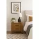Blue Mallee Brown 2 Drawer Nightstand with USB Charging