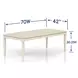Clover Ridge Whitewash Extendable Dining Table