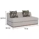 Aurora Light Gray 70" Channel Loveseat