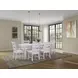 Clover Ridge Whitewash Extendable Dining Room Set