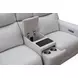 Chester Denisa Soft White Leather 76" Power Reclining Console Loveseat with Power Lumbar and USB Charging