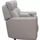 Chester Denisa Soft White Leather 76" Power Reclining Console Loveseat with Power Lumbar and USB Charging