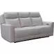 Chester Denisa Soft White Leather Power Reclining Living Room Set with Power Lumbar and USB Charging