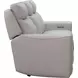 Chester Denisa Soft White Leather Power Reclining Living Room Set with Power Lumbar and USB Charging