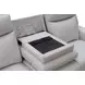 Chester Denisa Soft White Leather 85" Power Reclining Sofa with Power Lumbar and USB Charging