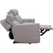 Chester Denisa Soft White Leather Power Reclining Living Room Set with Power Lumbar and USB Charging