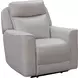 Chester Denisa Soft White Leather Power Reclining Living Room Set with Power Lumbar and USB Charging