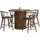 Auden Chestnut 5 Piece Counter Height Dining Set