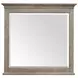 Paxton Place Dovetail Gray 7 Drawer Dresser with Rectangular Mirror