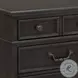 Hickory Creek Brown Velvet 3 Drawer Nightstand