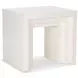 Aries Coconut Rectangular End Table