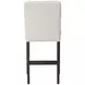High Line White Upholstered Counter Height Chair Set of 2
