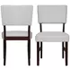 Tioga Gray Upholstered Dining Chair Set of 2
