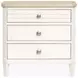 Whisperbay Sea Pearl and Driftwood 3 Drawer Nightstand with USB Charging