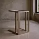 Glaze Quartz Rectangular Glass Top End Table