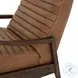 Chance Dakota Warm Taupe Leather Recliner