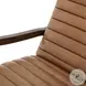 Chance Dakota Warm Taupe Leather Recliner