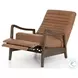 Chance Dakota Warm Taupe Leather Recliner