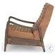 Chance Dakota Warm Taupe Leather Recliner