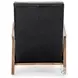 Chance Dakota Black Leather Recliner