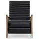 Chance Dakota Black Leather Recliner