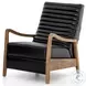 Chance Dakota Black Leather Recliner