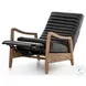 Chance Dakota Black Leather Recliner