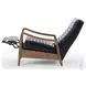 Chance Dakota Black Leather Recliner