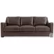 Ventura Brown Leather 86" Sofa
