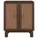 Verge Handcrafted Walnut and Cream Upholstered Panel Bedroom Set