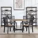 Magnolia Black Round Dining Room Set