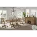 Colonial Oak Weathered Chestnut Trestle Extendable Dining Table