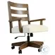 Colonial Oak Weathered Chestnut Game Chair Set of 2