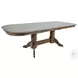 Colonial Oak Weathered Chestnut Trestle Extendable Dining Table