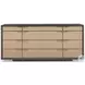 Pinstripe Dark Chocolate and Rich Walnut Canopy Bedroom Set