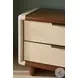 Botero Retro Walnut and Smoke Birdseye Large Nightstand