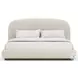 Botero Ivory Melange Performance Boucle King Upholstered Bed