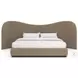 Clio Dark Taupe King Upholstered Bed