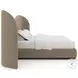 Clio Dark Taupe King Upholstered Bed