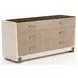 Counter Balance Oatmeal Upholstered Panel Bedroom Set